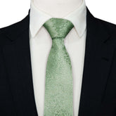 CYPESS GREEN PAISLEY TEXTURE TIE